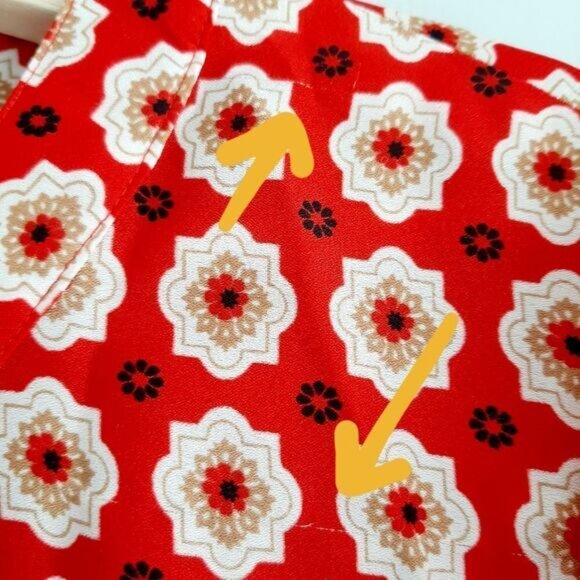 ANNE KLEIN Colorful Boho Floral Border Print Blouse Sz M Flawed - Picture 7 of 12